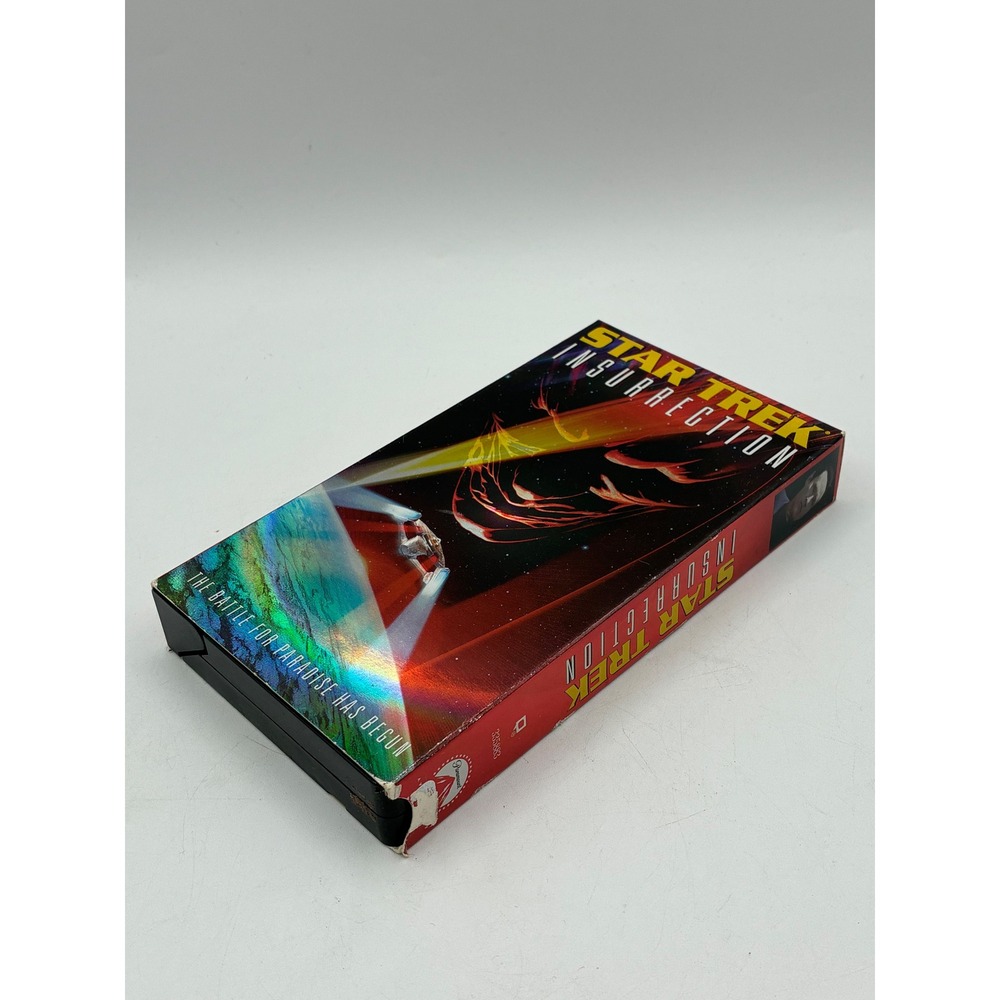 Star Trek Insurrection VHS 1999 Paramount Sci-Fi Movie Holographic Cover Tape